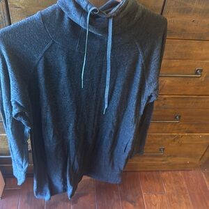 Prana large charcoal black color long tunic sweater cozy material